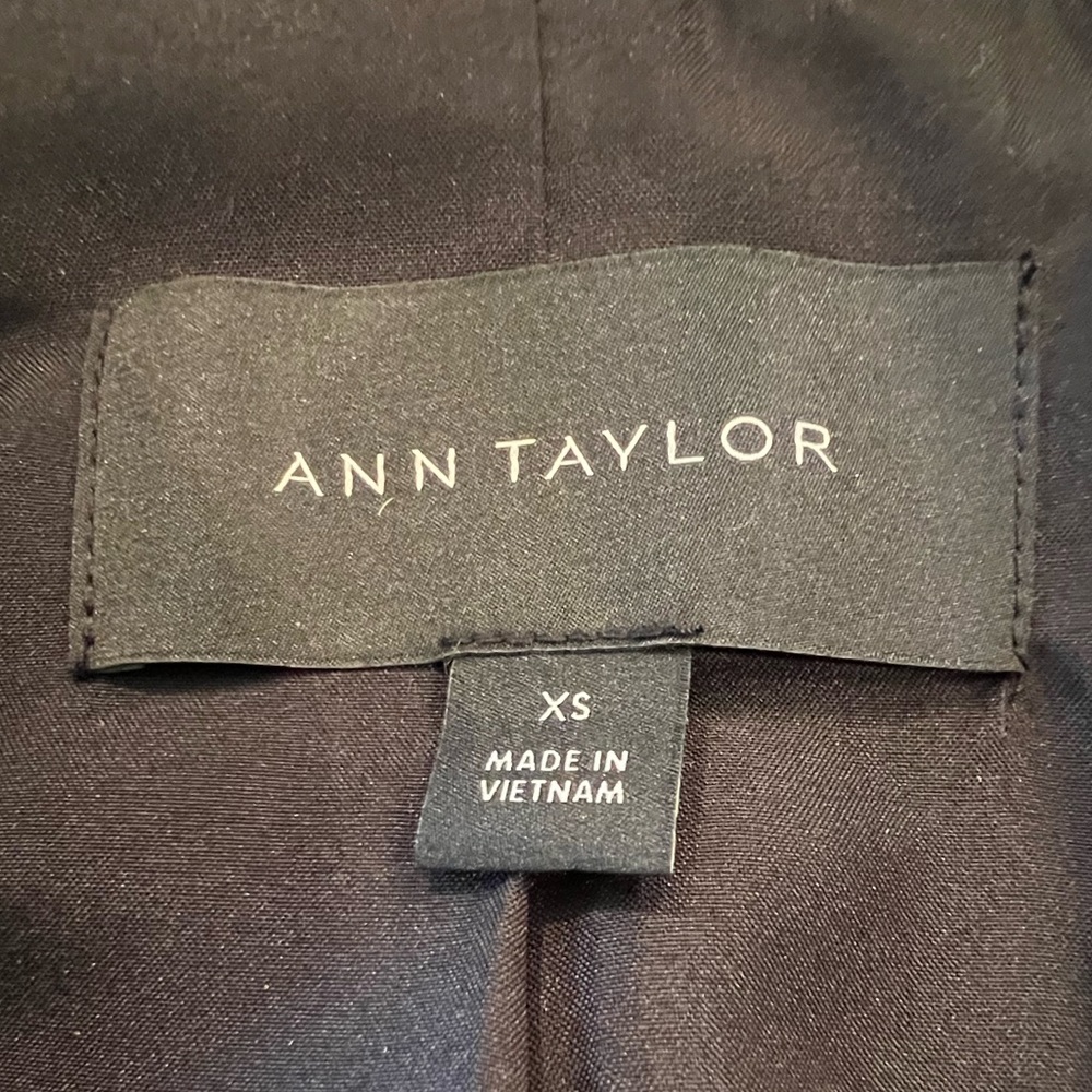 Ann Taylor Wool Blend Belted Blazer Peacoat Jacket - Picture 2 of 3